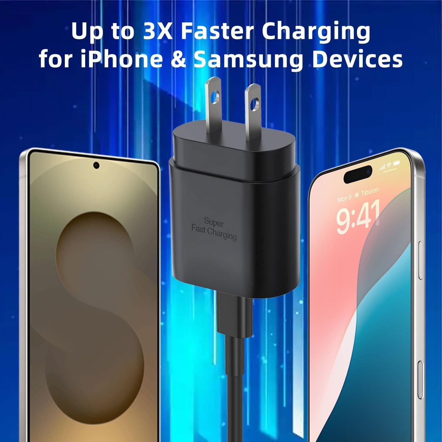 Cargador USB Tipo C 30W Eaxxfly para iPhone y Samsung