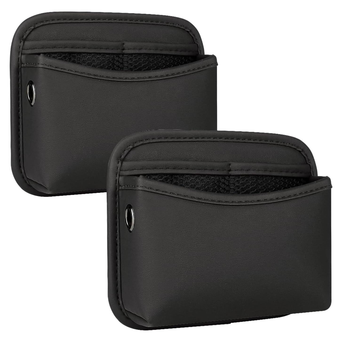 Organizador de Auto SADYFON 2 PCS Cuero Negro Almacenamiento
