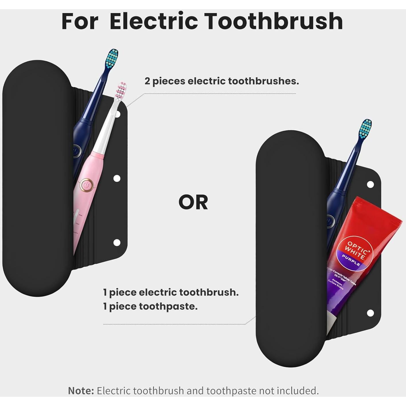 Funda de Viaje para Cepillo de Dientes Eléctrico iTOKGOK - Silicona Negra