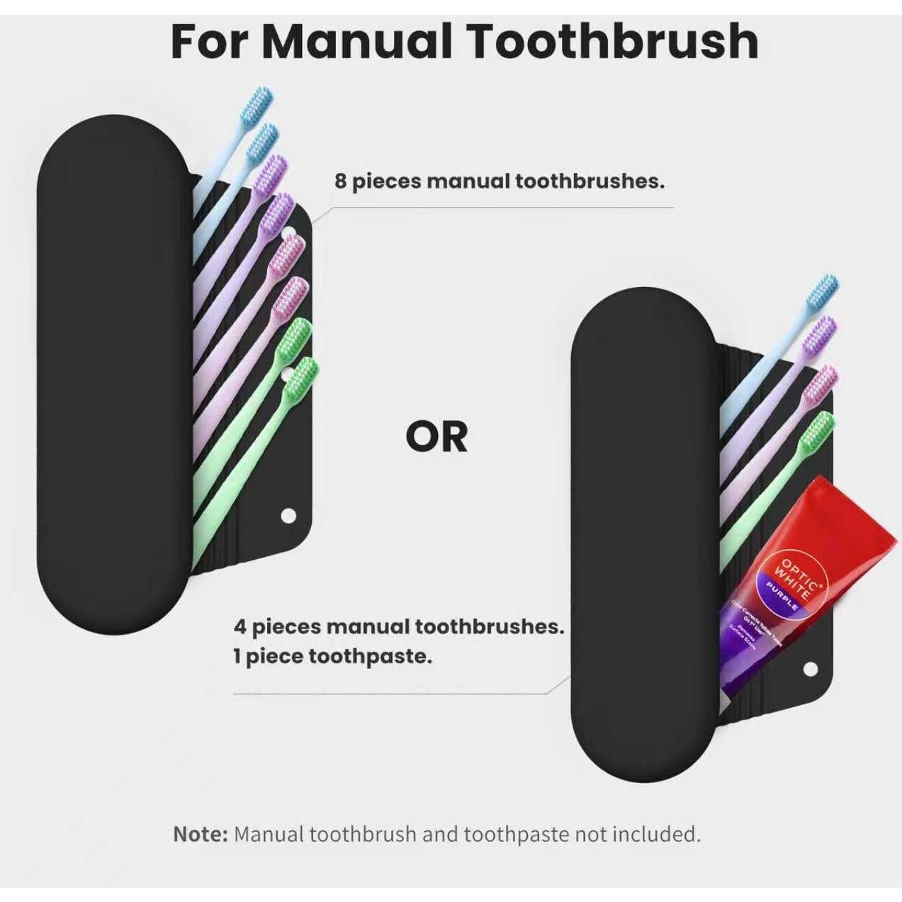 Funda de Viaje para Cepillo de Dientes Eléctrico iTOKGOK - Silicona Negra