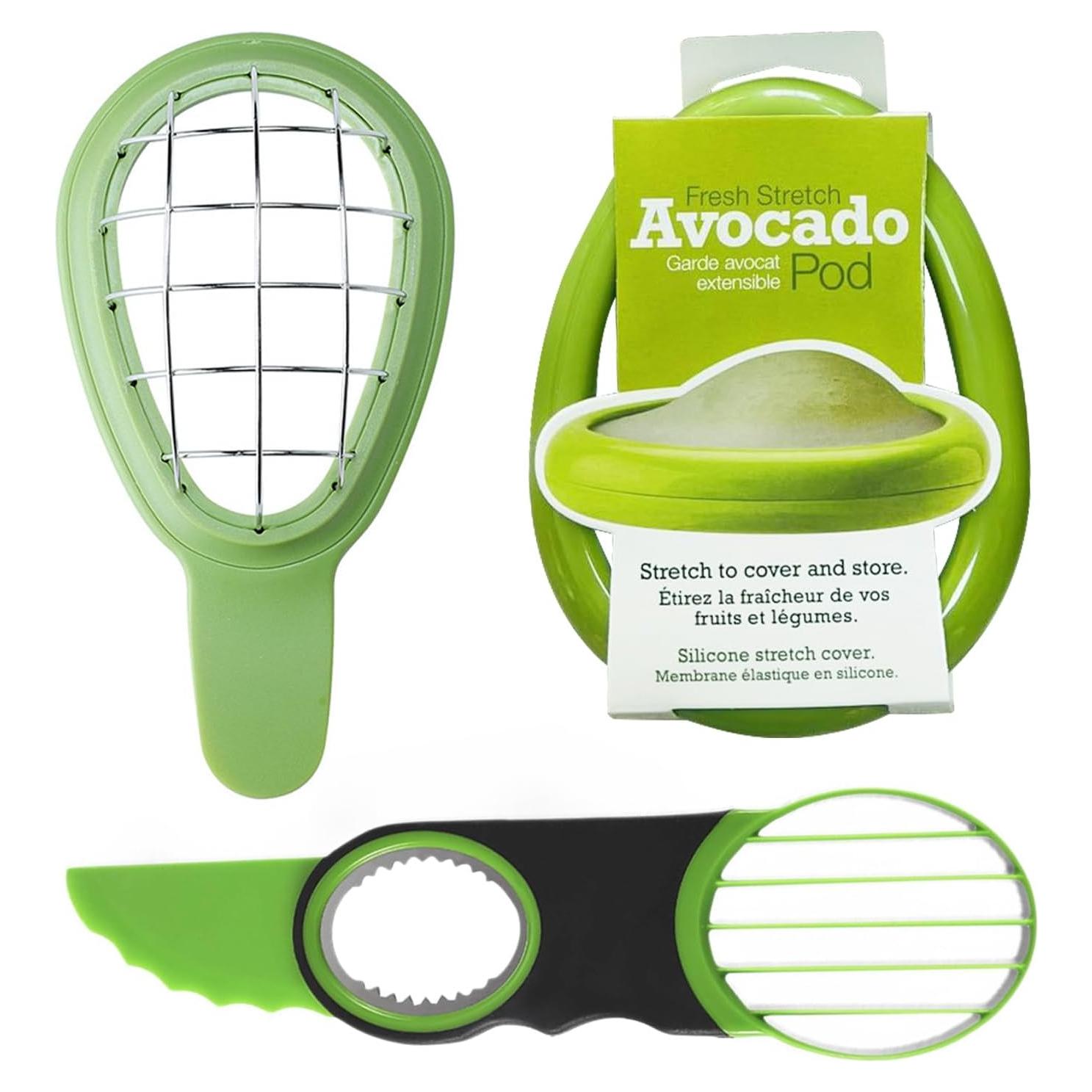 Juego 3 Piezas Cortador de Aguacate XHCLIUFB Apto Lavavajillas