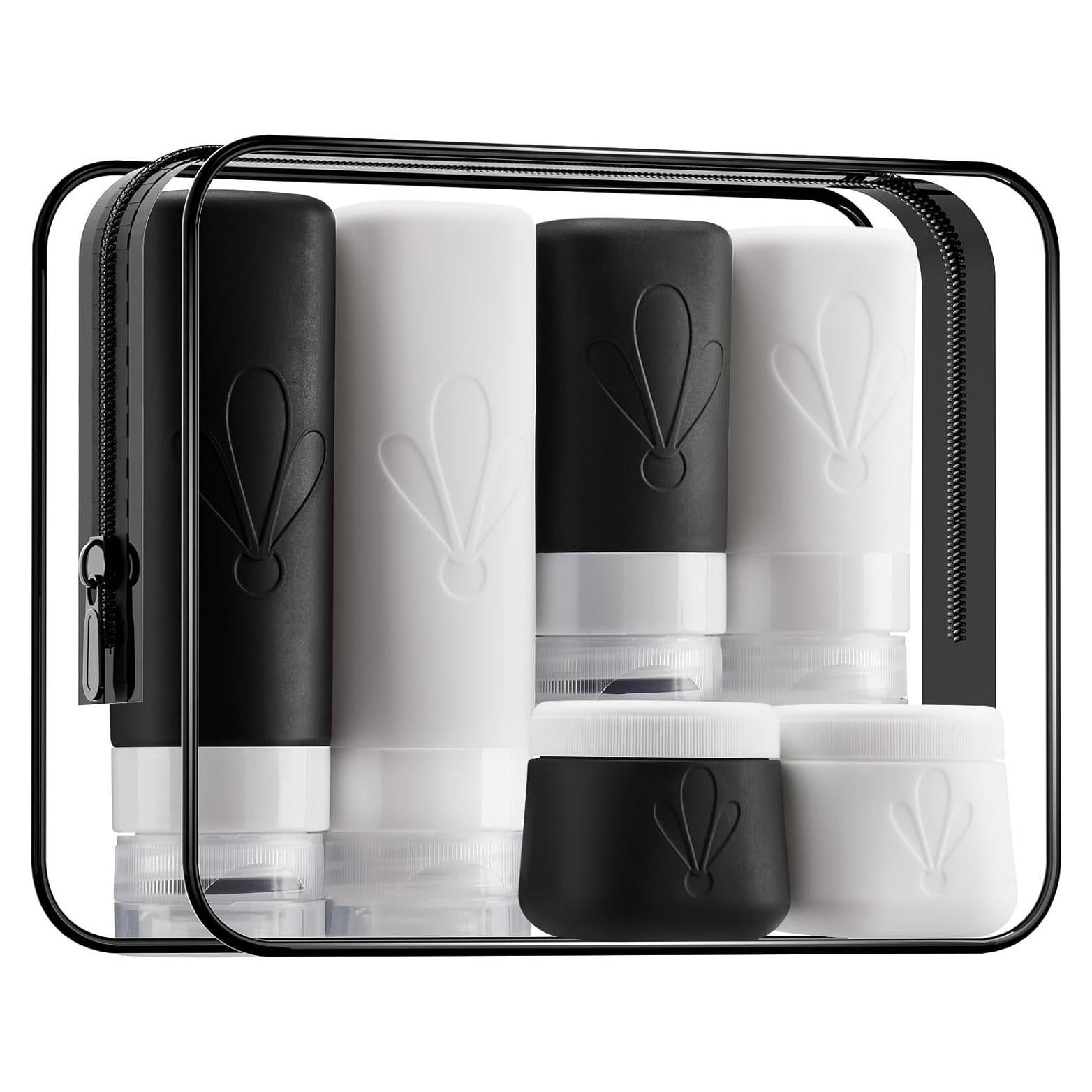 Juego de Botellas de Silicona INSFIT 6 Piezas Viaje 90 ml