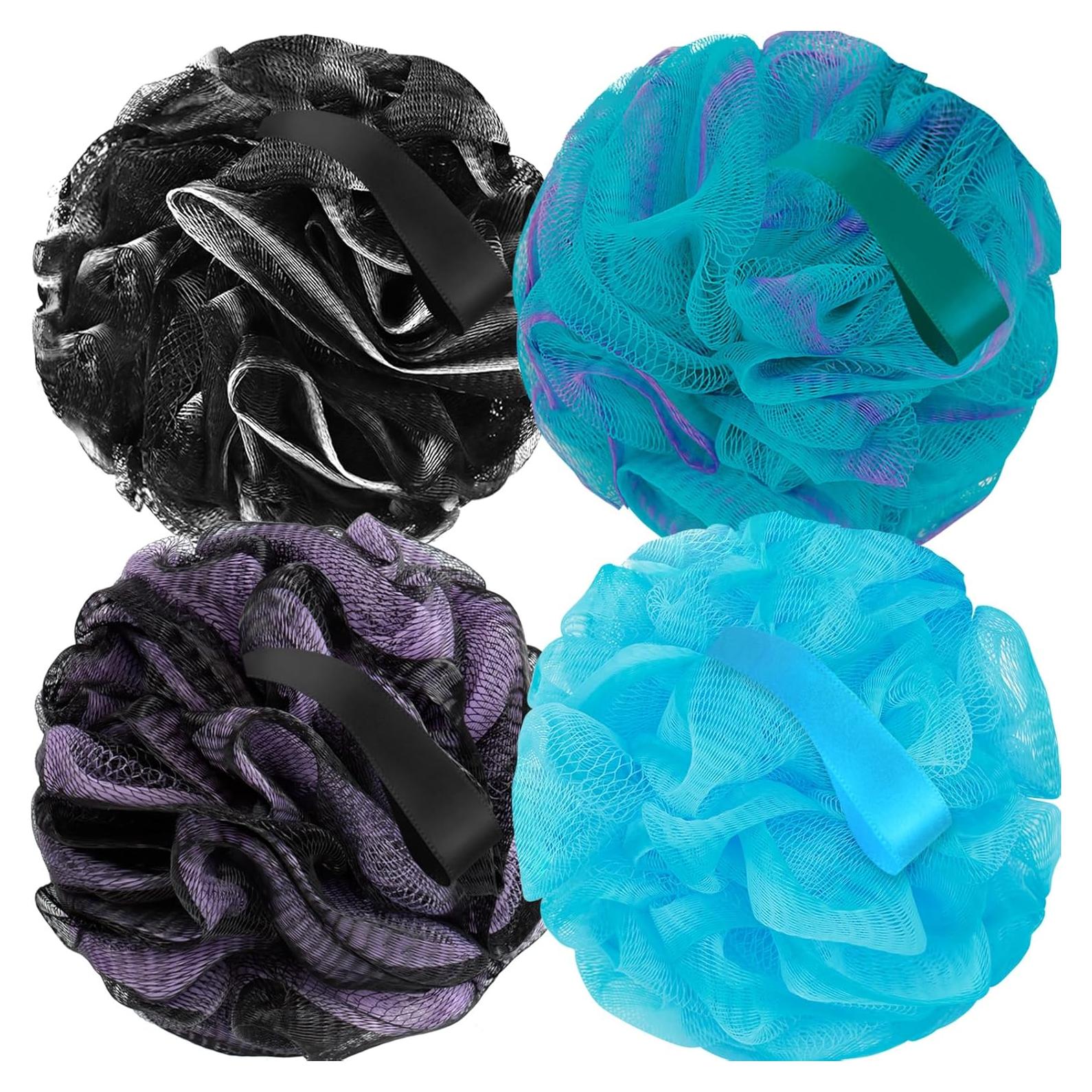 Esponjas de Loofah Suaves Carrie Joe 4Pcs 60g Exfoliantes