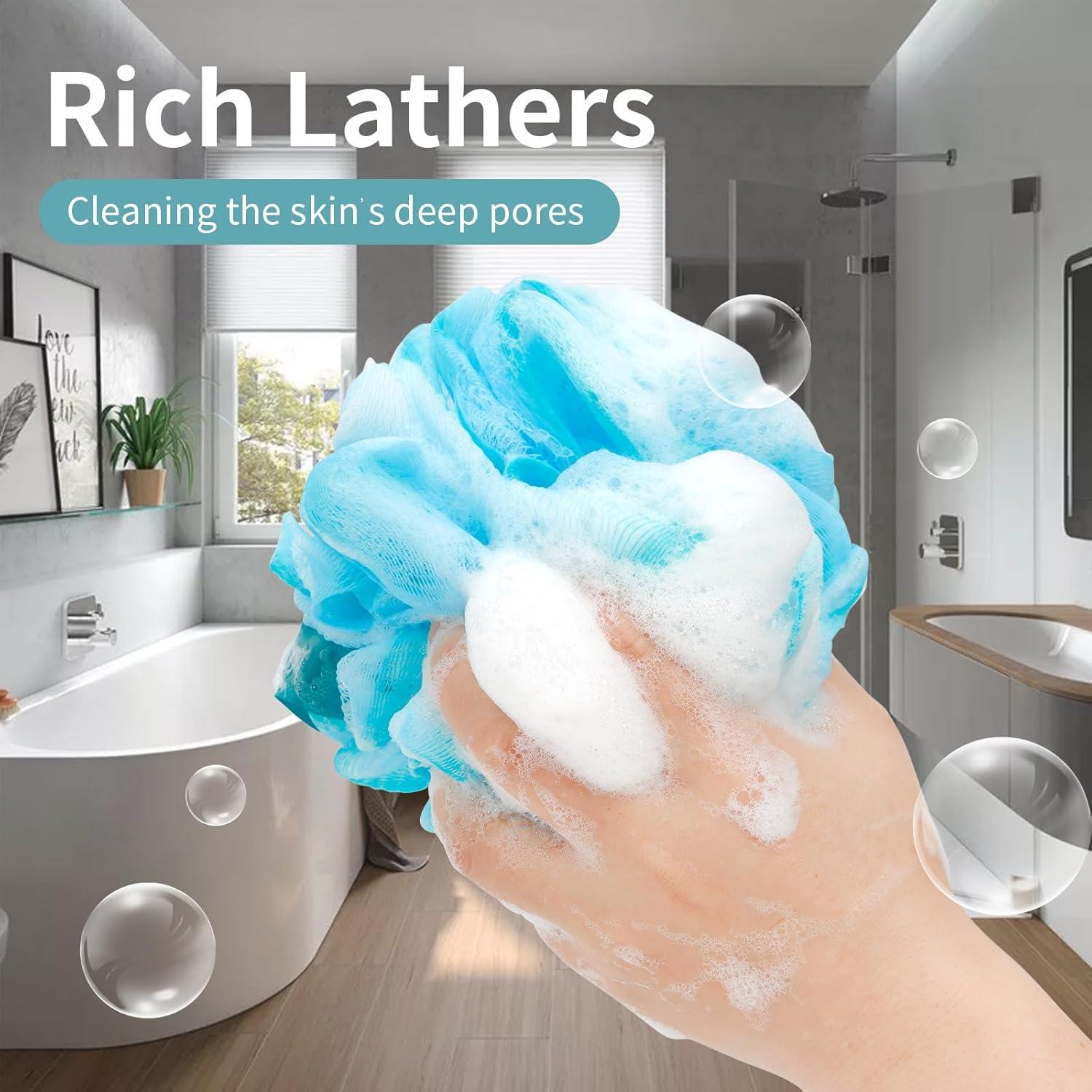 Esponjas de Loofah Suaves Carrie Joe 4Pcs 60g Exfoliantes