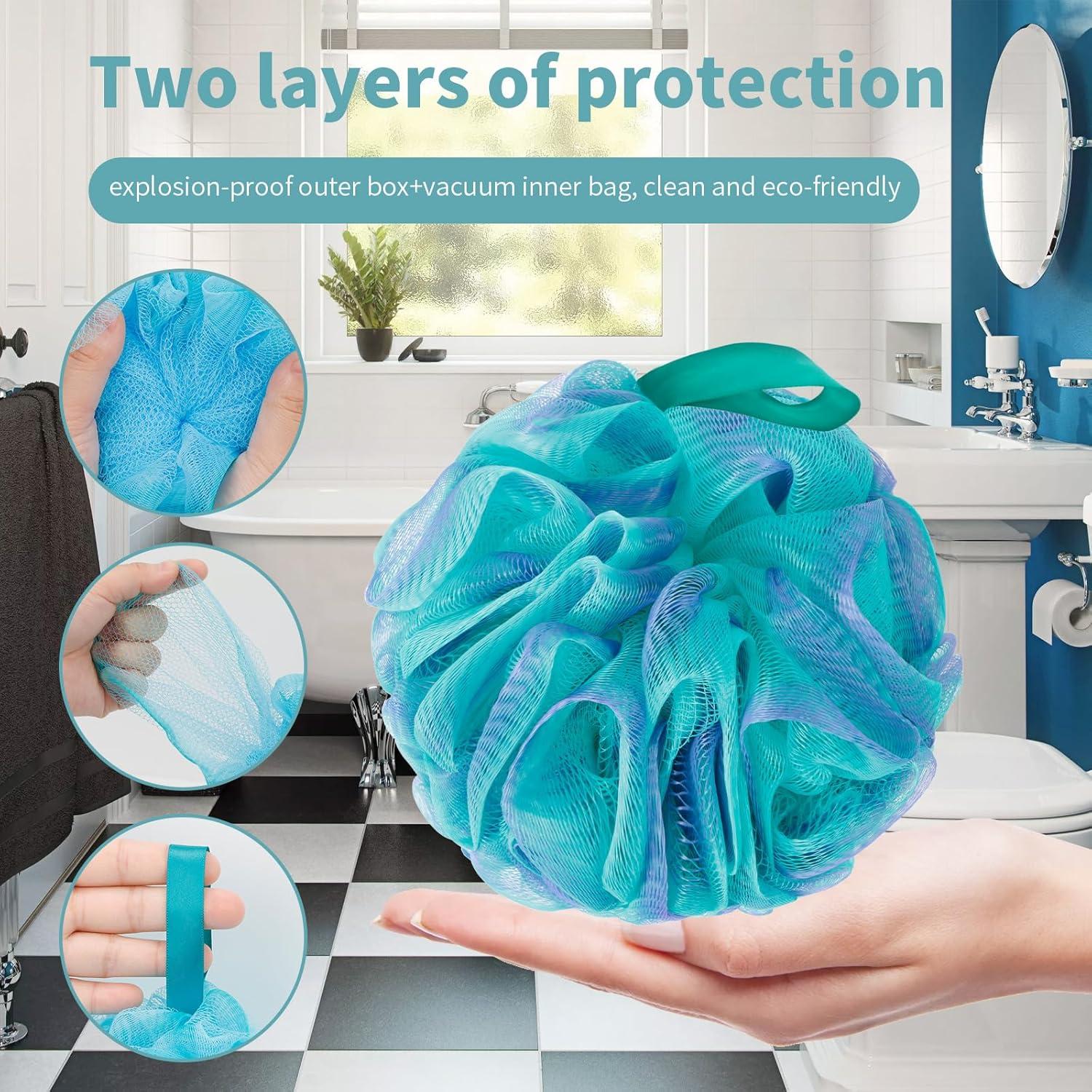 Esponjas de Loofah Suaves Carrie Joe 4Pcs 60g Exfoliantes