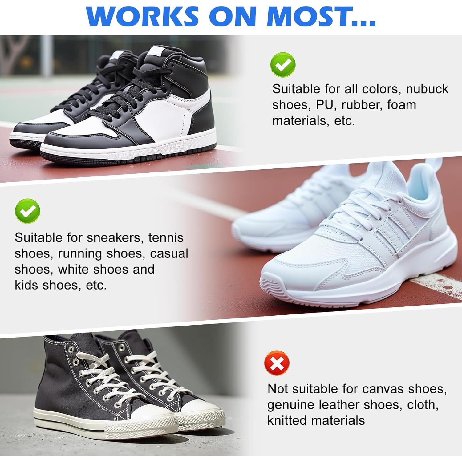 Kit Limpiador de Zapatos de Espuma 3 en 1 - Eficaz y Rápido