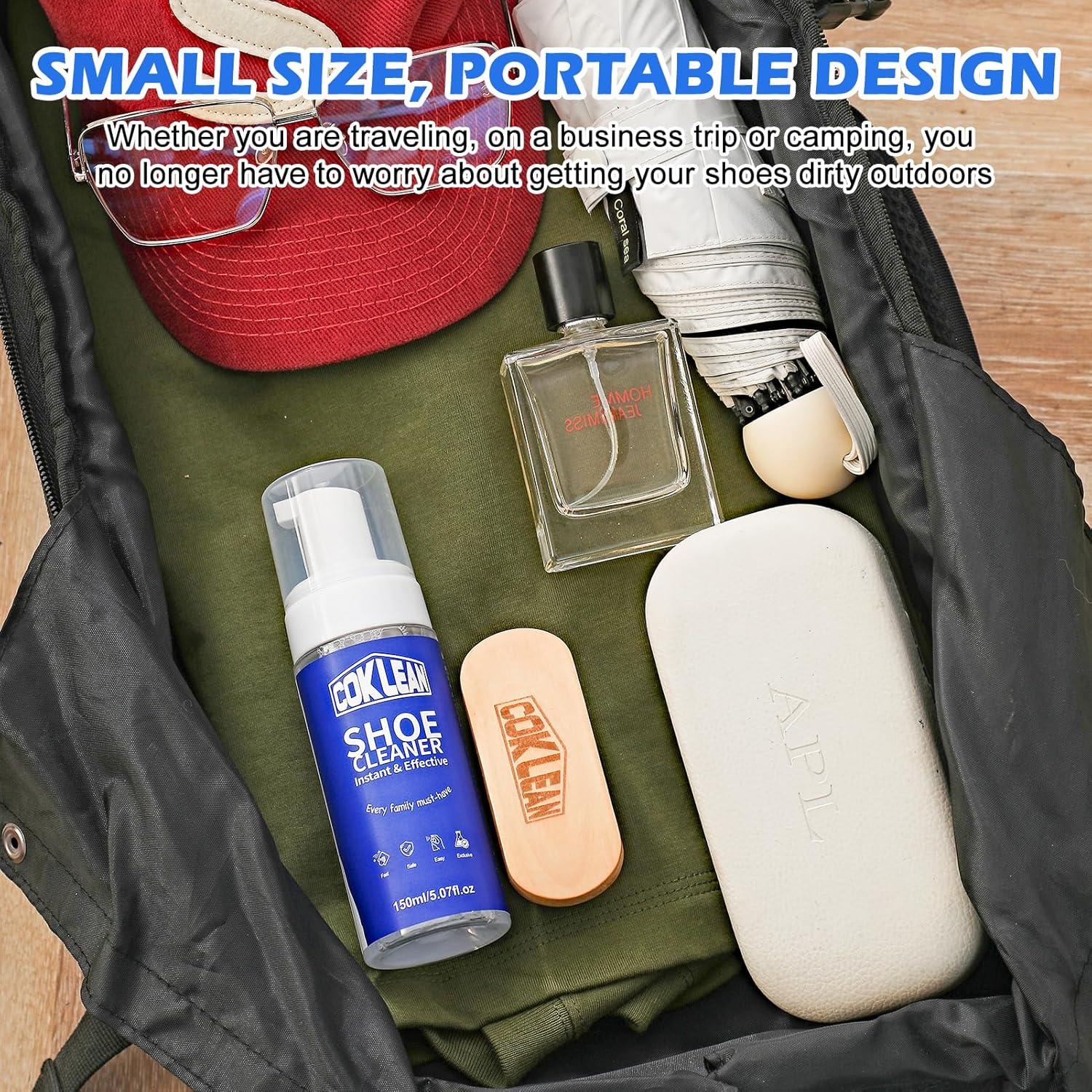 Kit Limpiador de Zapatos de Espuma 3 en 1 - Eficaz y Rápido