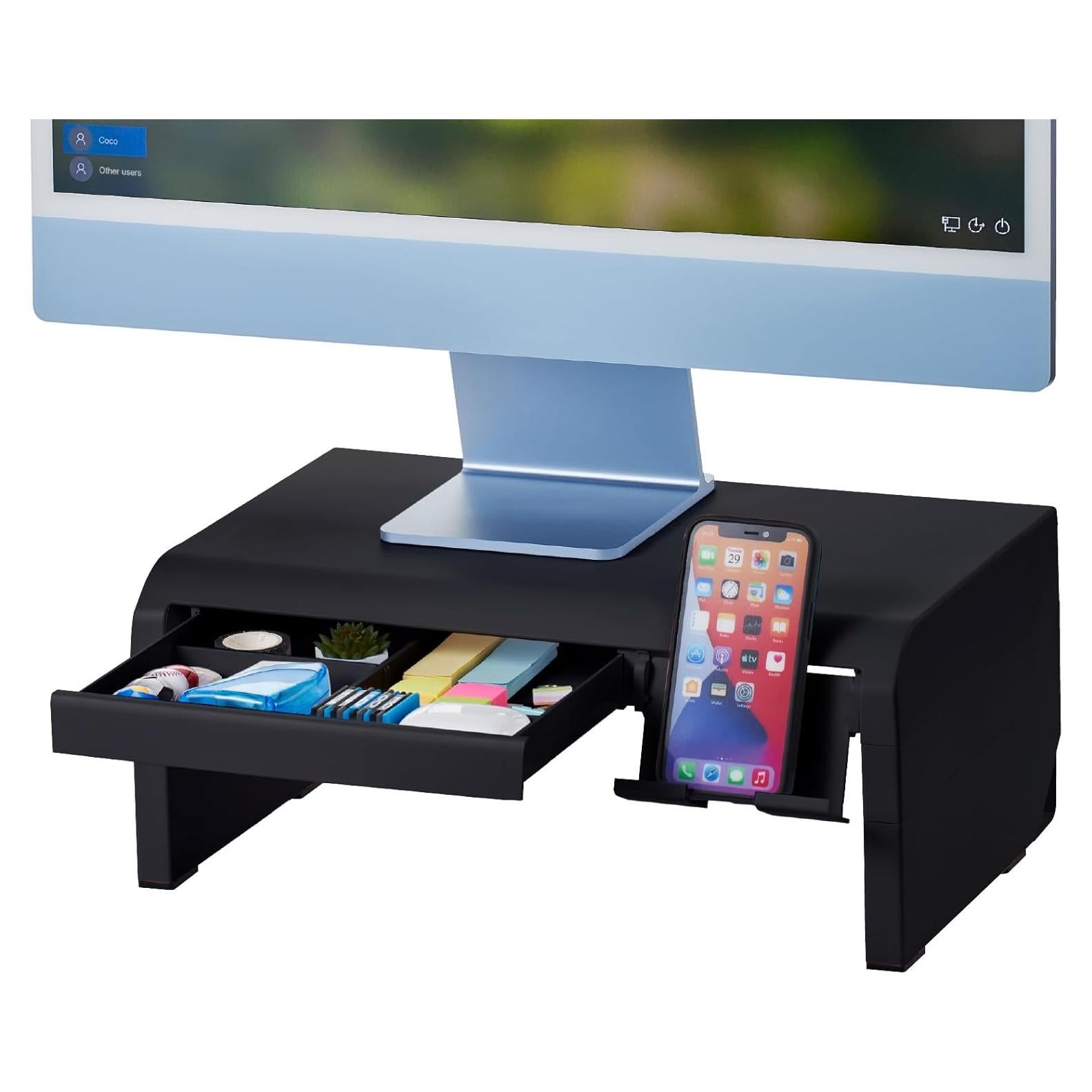 Soporte de Monitor Ajustable Bostitch Konnect Negro 42x25cm