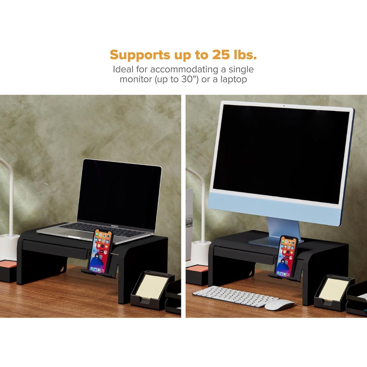 Soporte de Monitor Ajustable Bostitch Konnect Negro 42x25cm