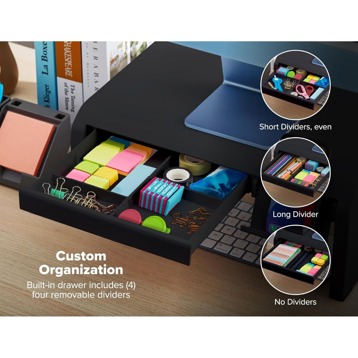 Soporte de Monitor Ajustable Bostitch Konnect Negro 42x25cm