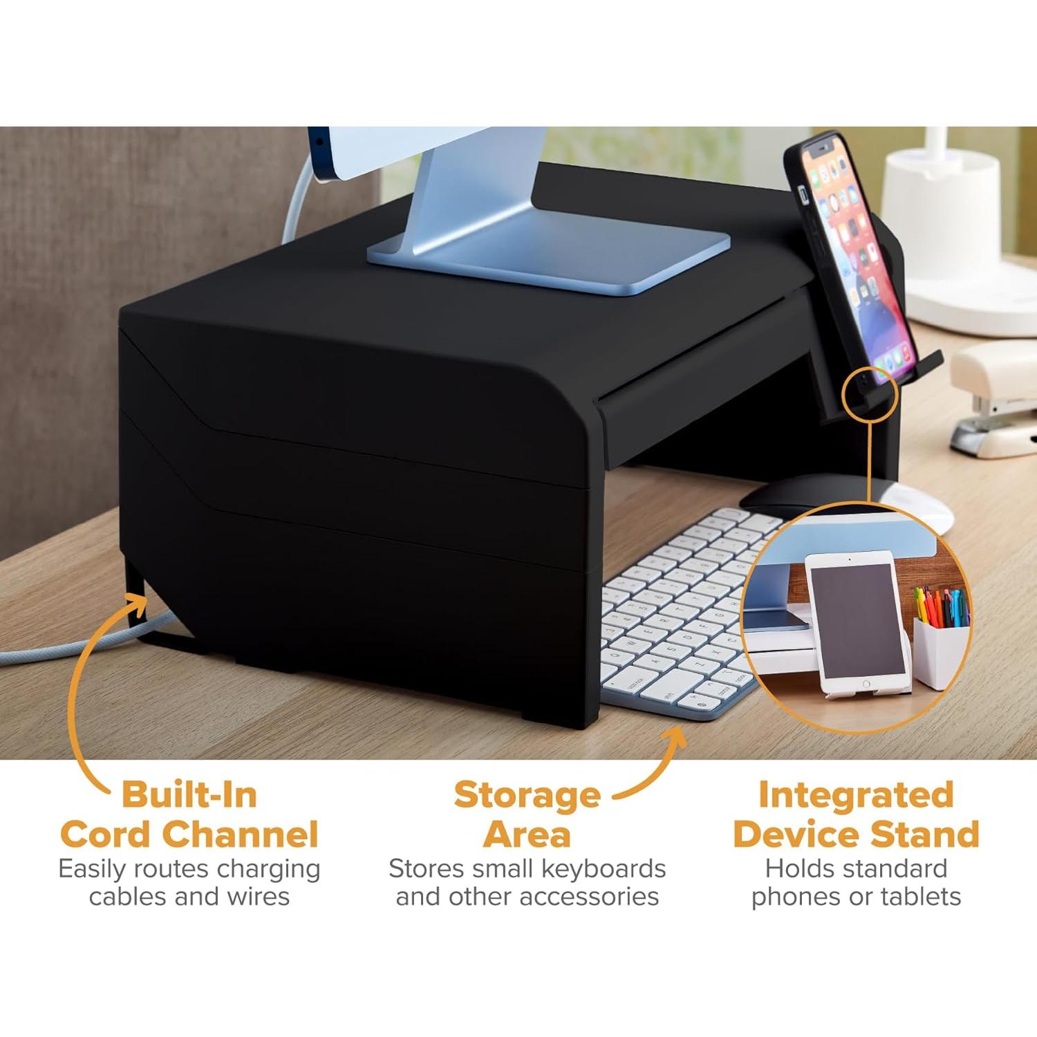 Soporte de Monitor Ajustable Bostitch Konnect Negro 42x25cm