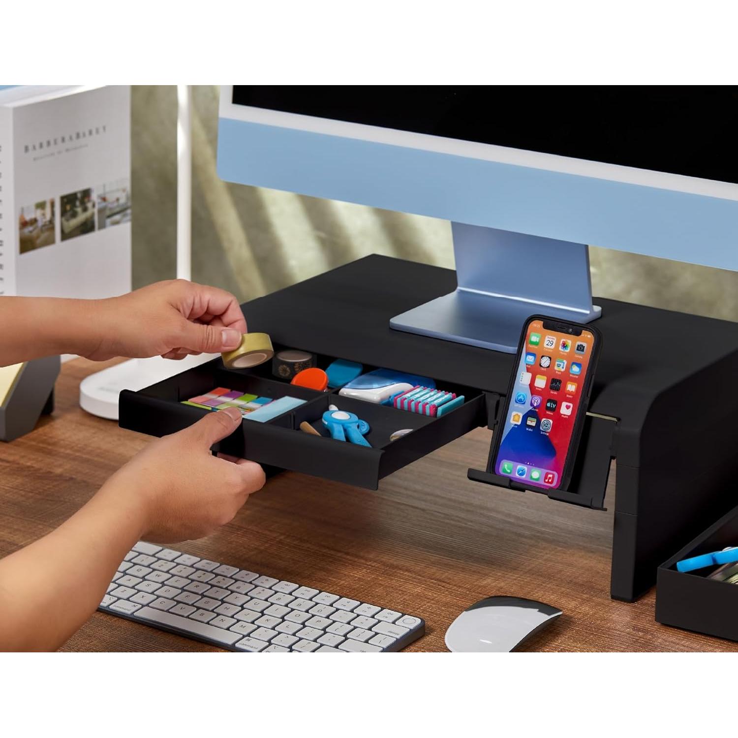 Soporte de Monitor Ajustable Bostitch Konnect Negro 42x25cm