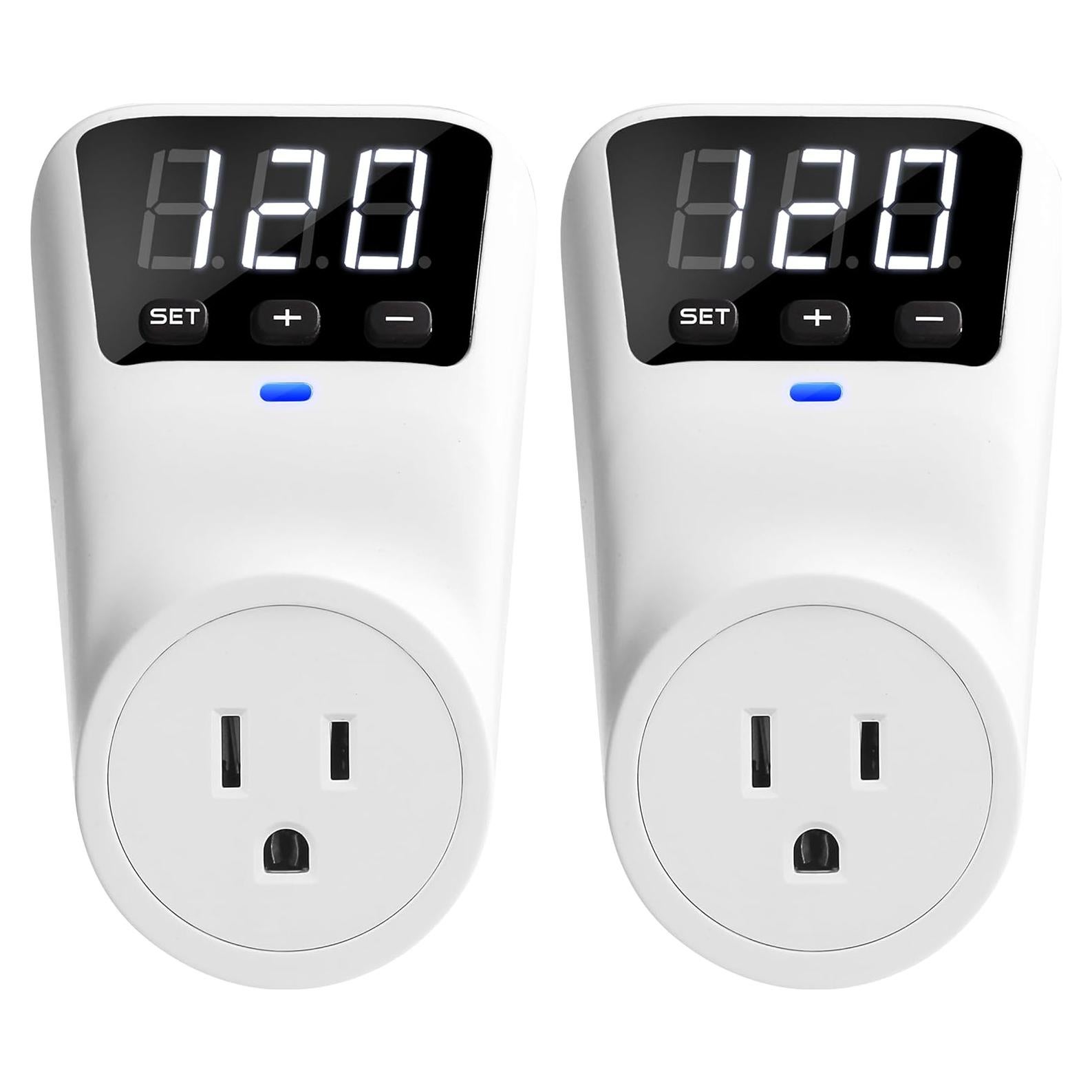 Estabilizador de Voltaje Treybair 2 Pack con Protección 80-140V