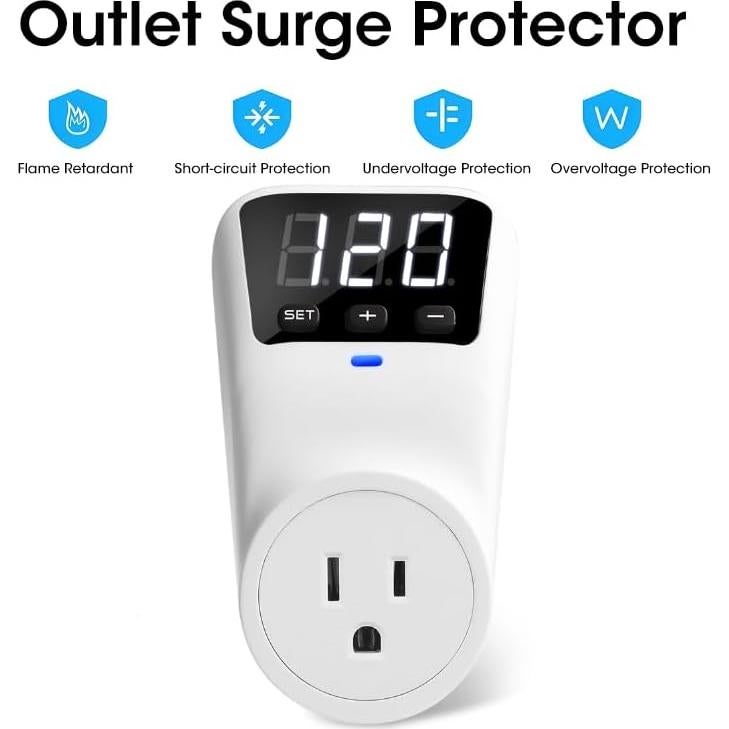 Estabilizador de Voltaje Treybair 2 Pack con Protección 80-140V