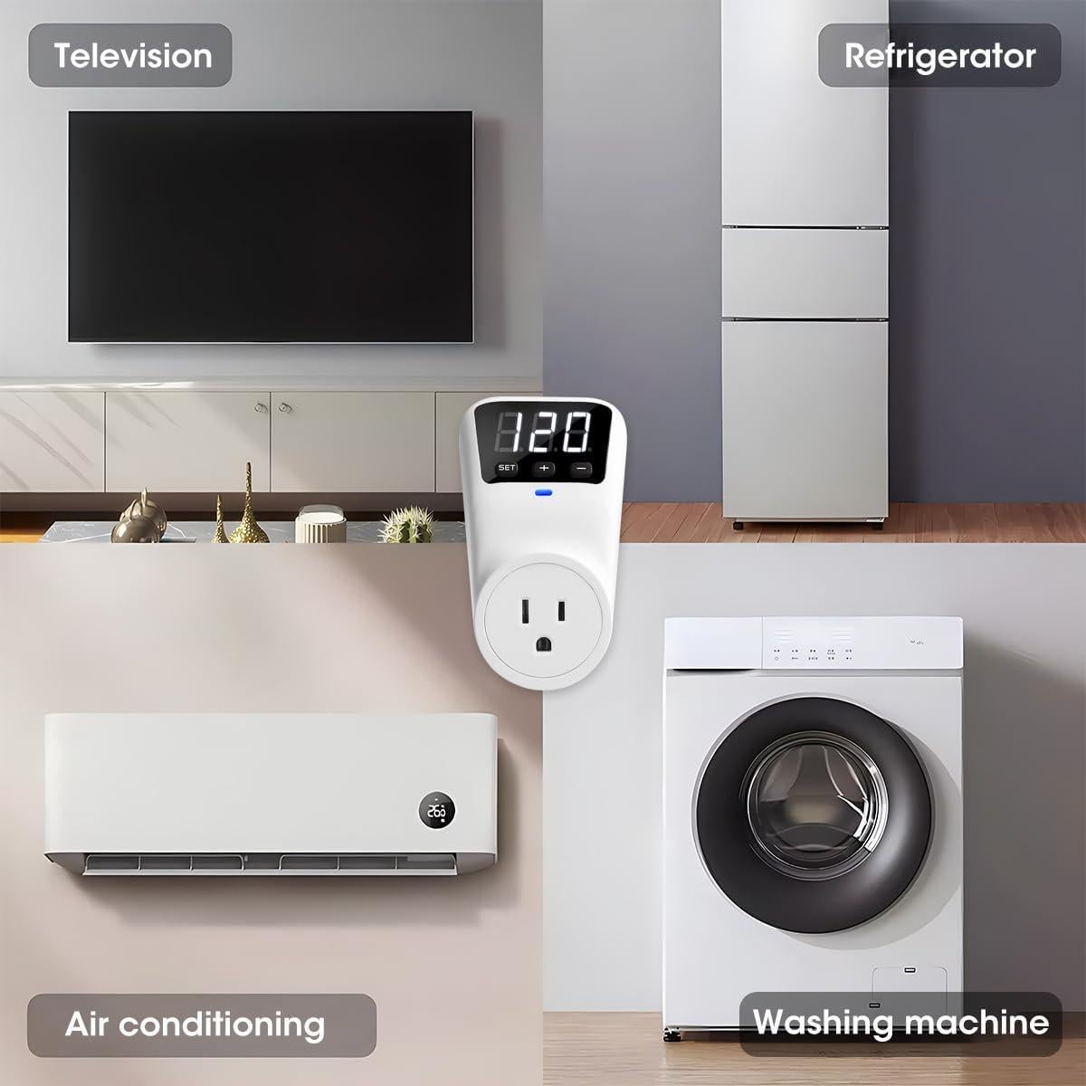 Estabilizador de Voltaje Treybair 2 Pack con Protección 80-140V