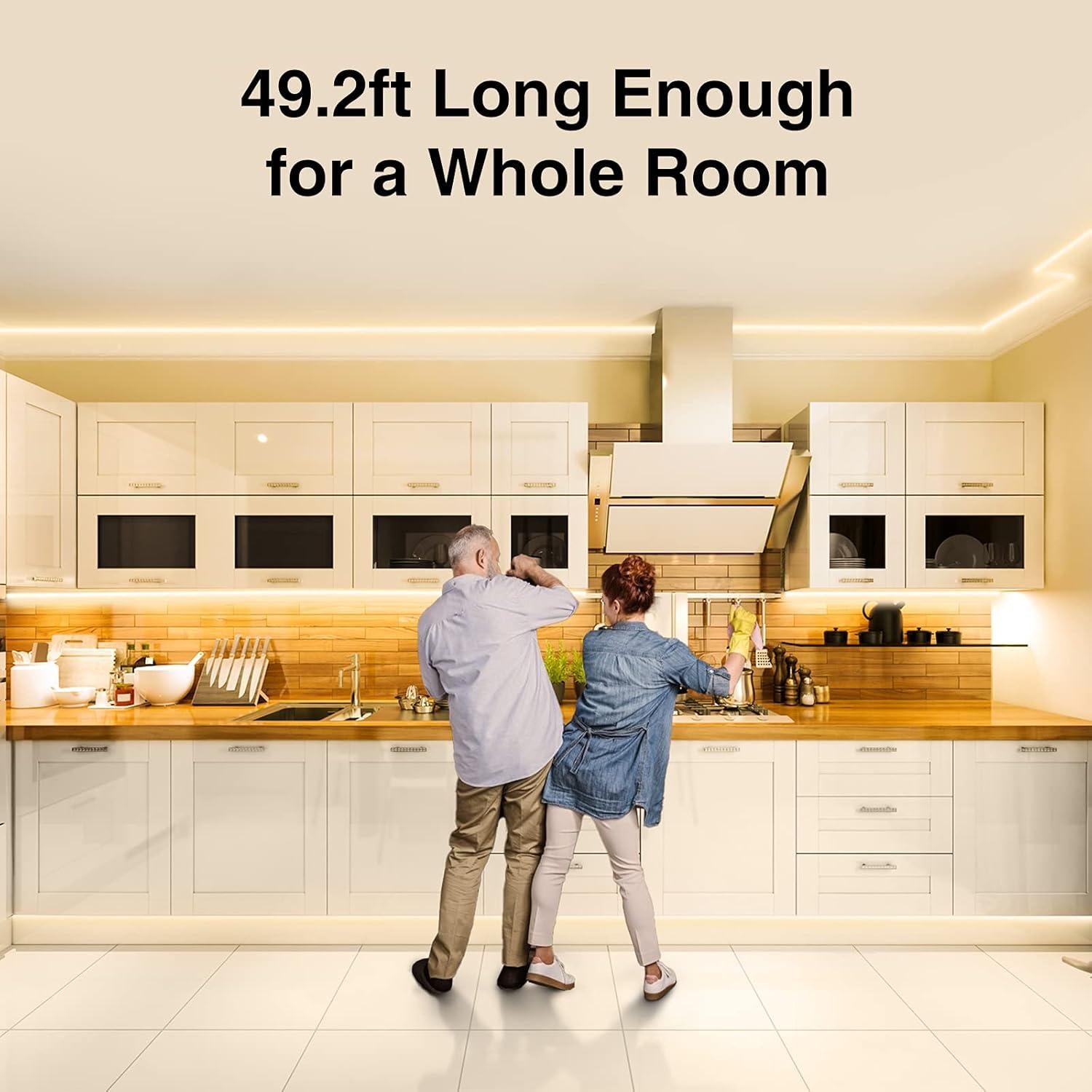 Tira de Luz LED Onforu 15m 3000K Regulable Blanca Cálida