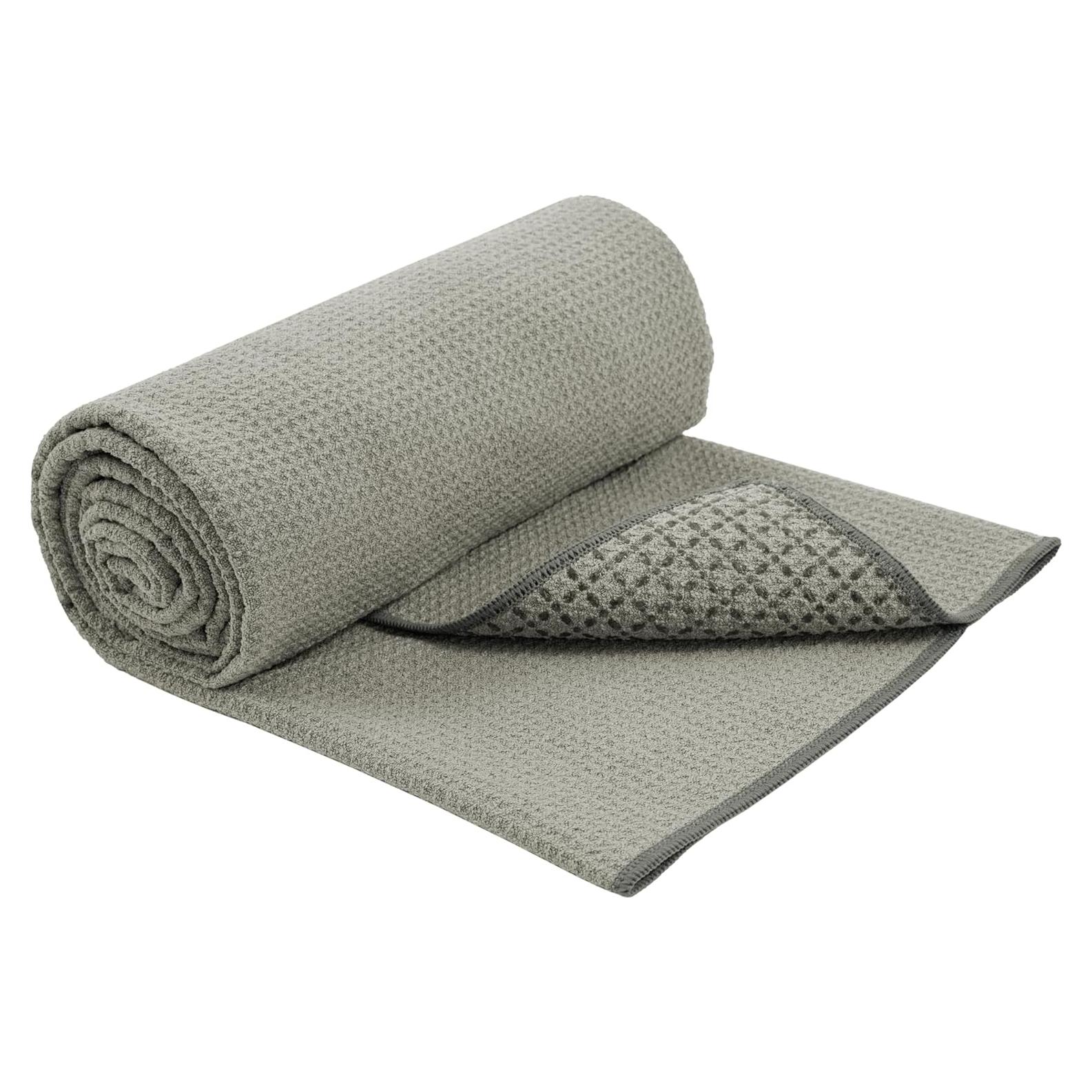 Toalla de Yoga S&T INC. Antideslizante 61x183cm Gris