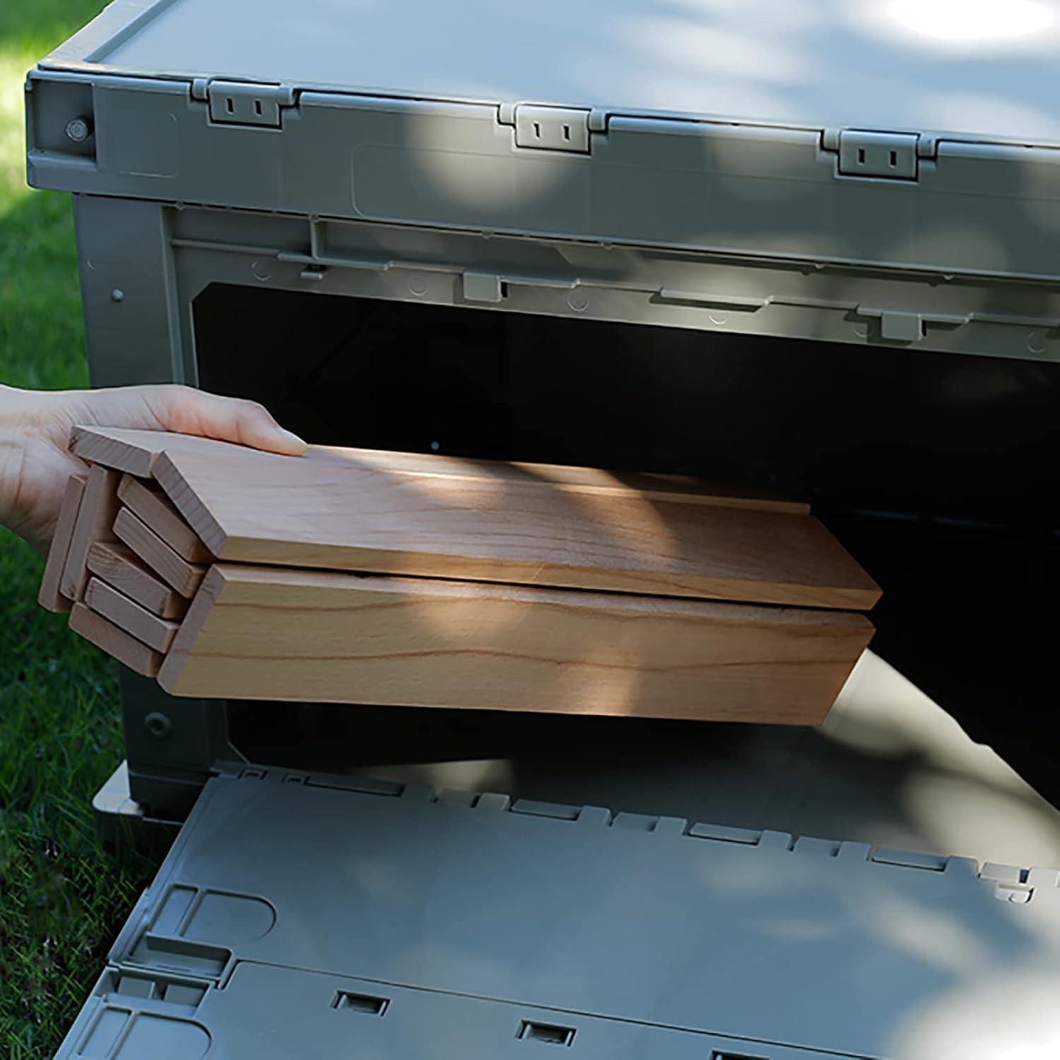 Caja de Almacenamiento Plegable SHIMOYAMA 75L Verde Celadón