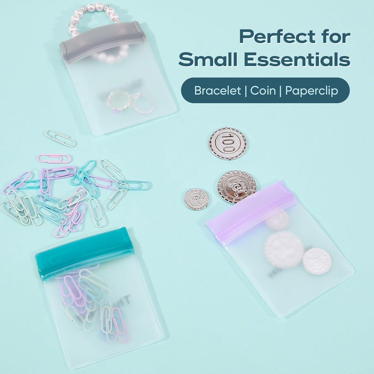 Organizador de Pastillas Lerine 7 Bolsas Reutilizables Multicolor