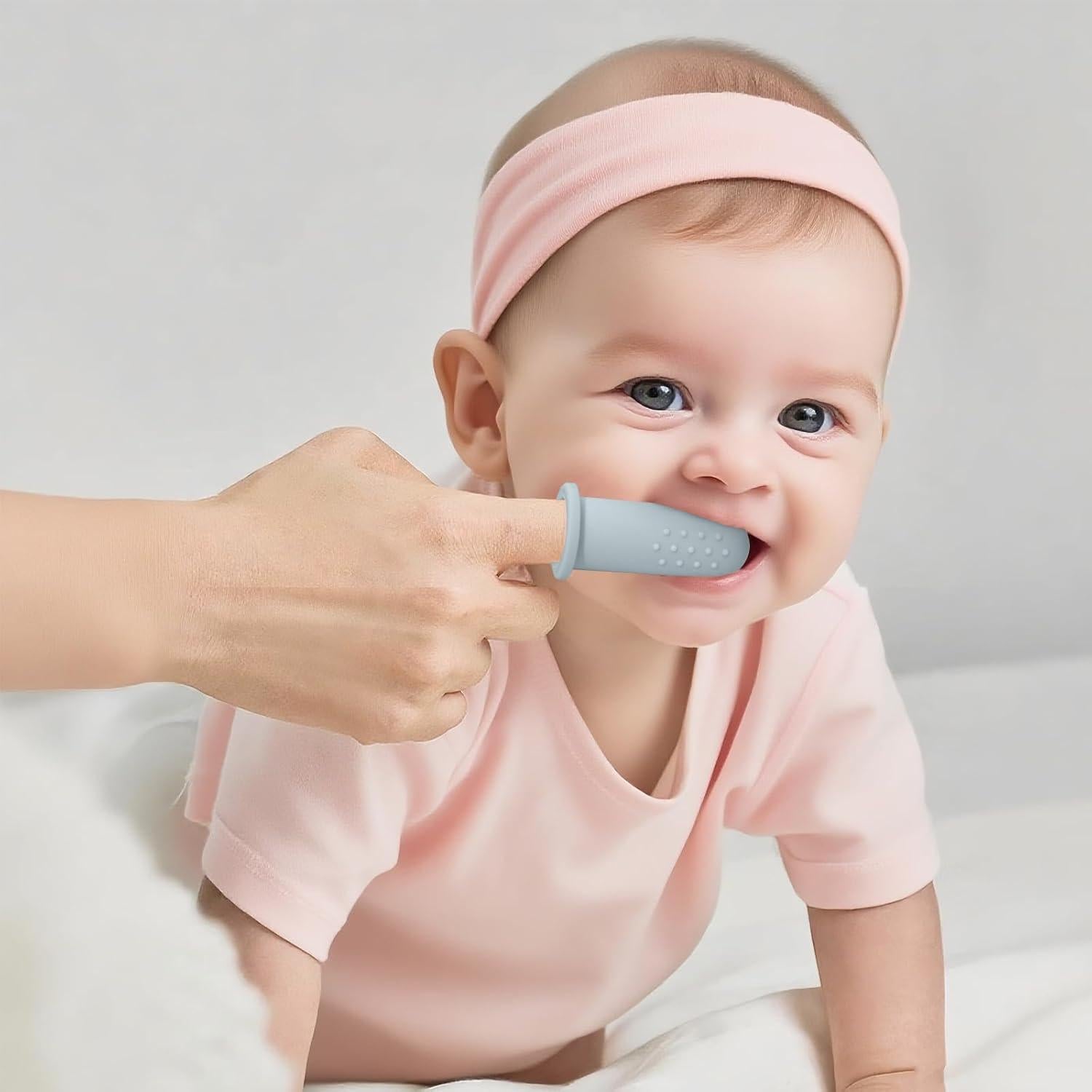 Cepillo de Dedo de Silicona BumbleBee para Bebés - 2 Unidades