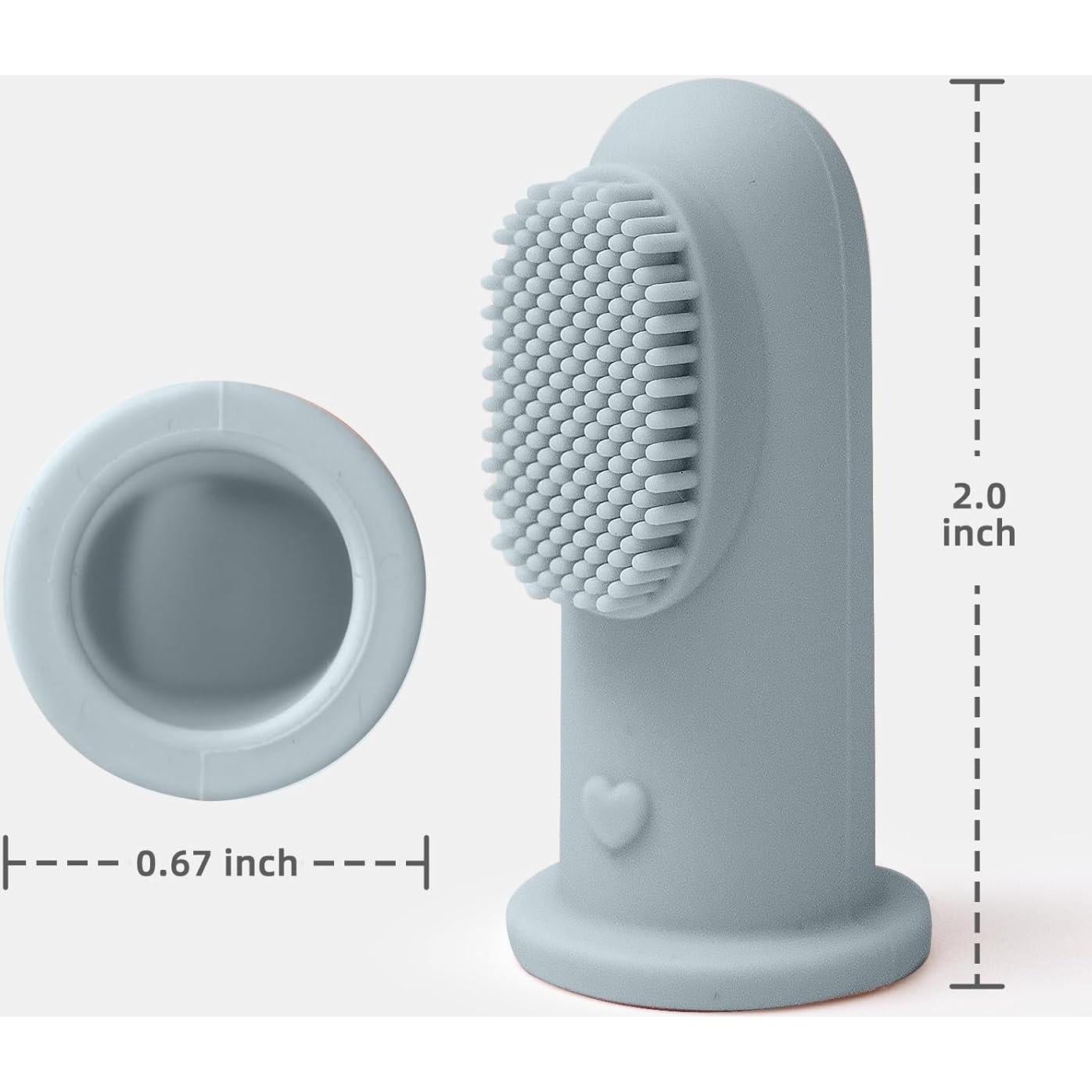 Cepillo de Dedo de Silicona BumbleBee para Bebés - 2 Unidades
