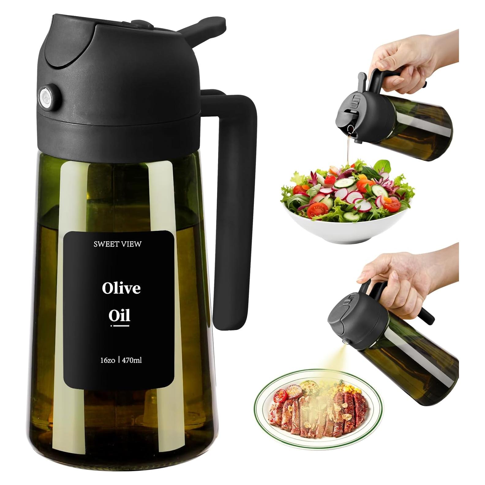 Dispensador y Pulverizador de Aceite SWEET VIEW 470ml Antigoteo