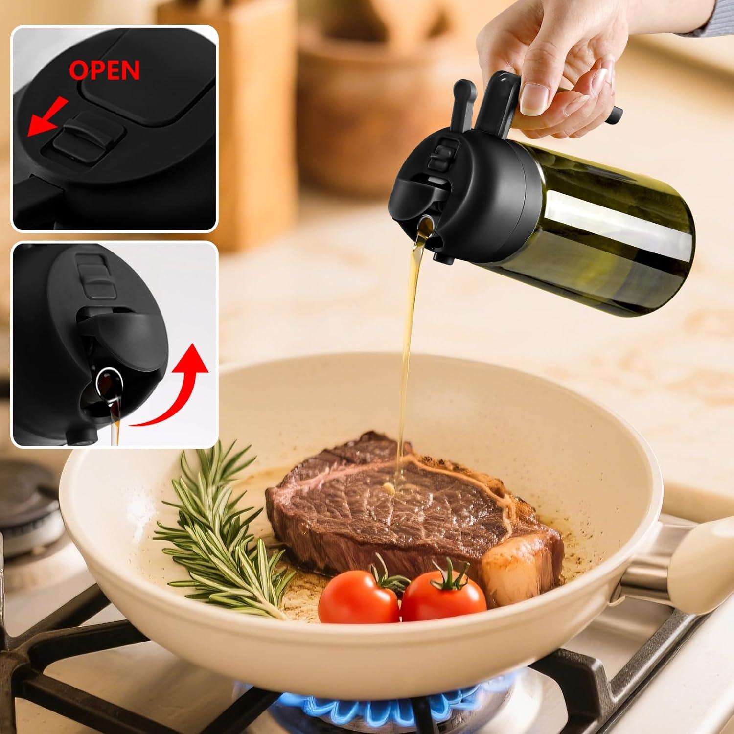 Dispensador y Pulverizador de Aceite SWEET VIEW 470ml Antigoteo