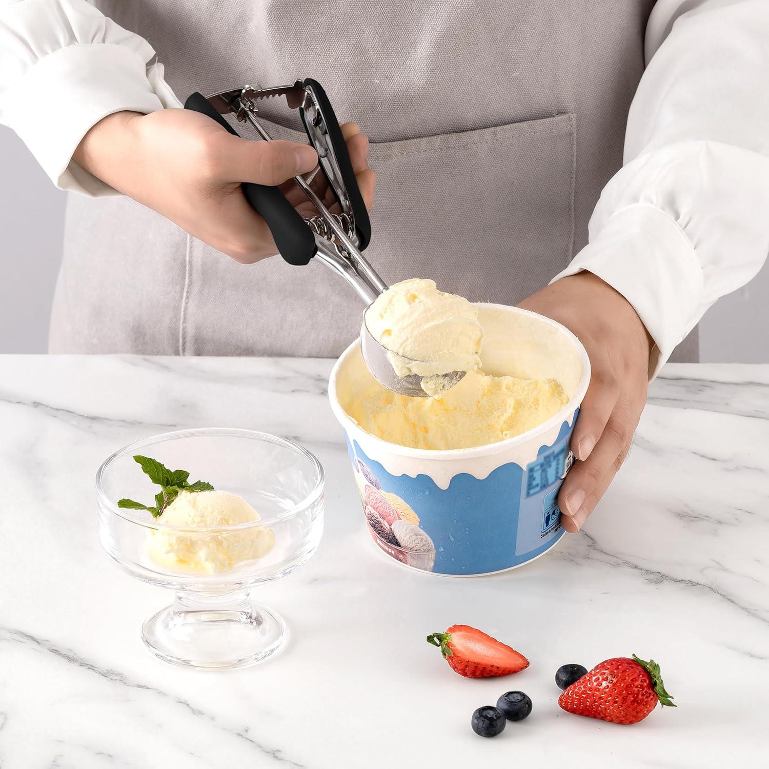 Juego de cucharas para galletas Social Chef - 3 piezas negro