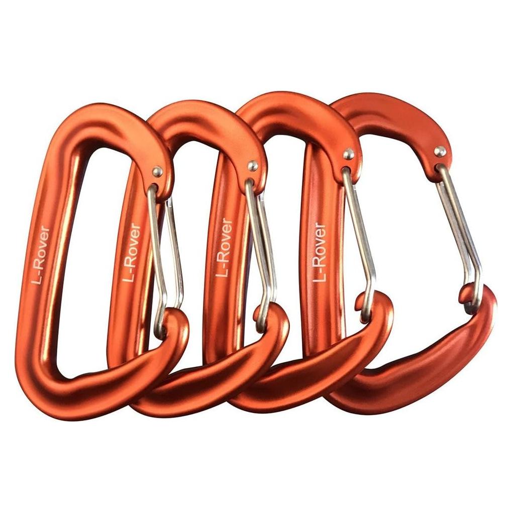 Carabineros L-Rover 12KN Aluminio 4PCS para Camping