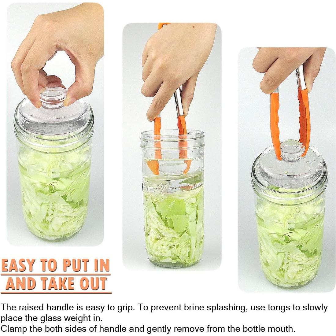 Artcome 5 Pesas de Vidrio para Fermentación Tarros Mason 180-200g