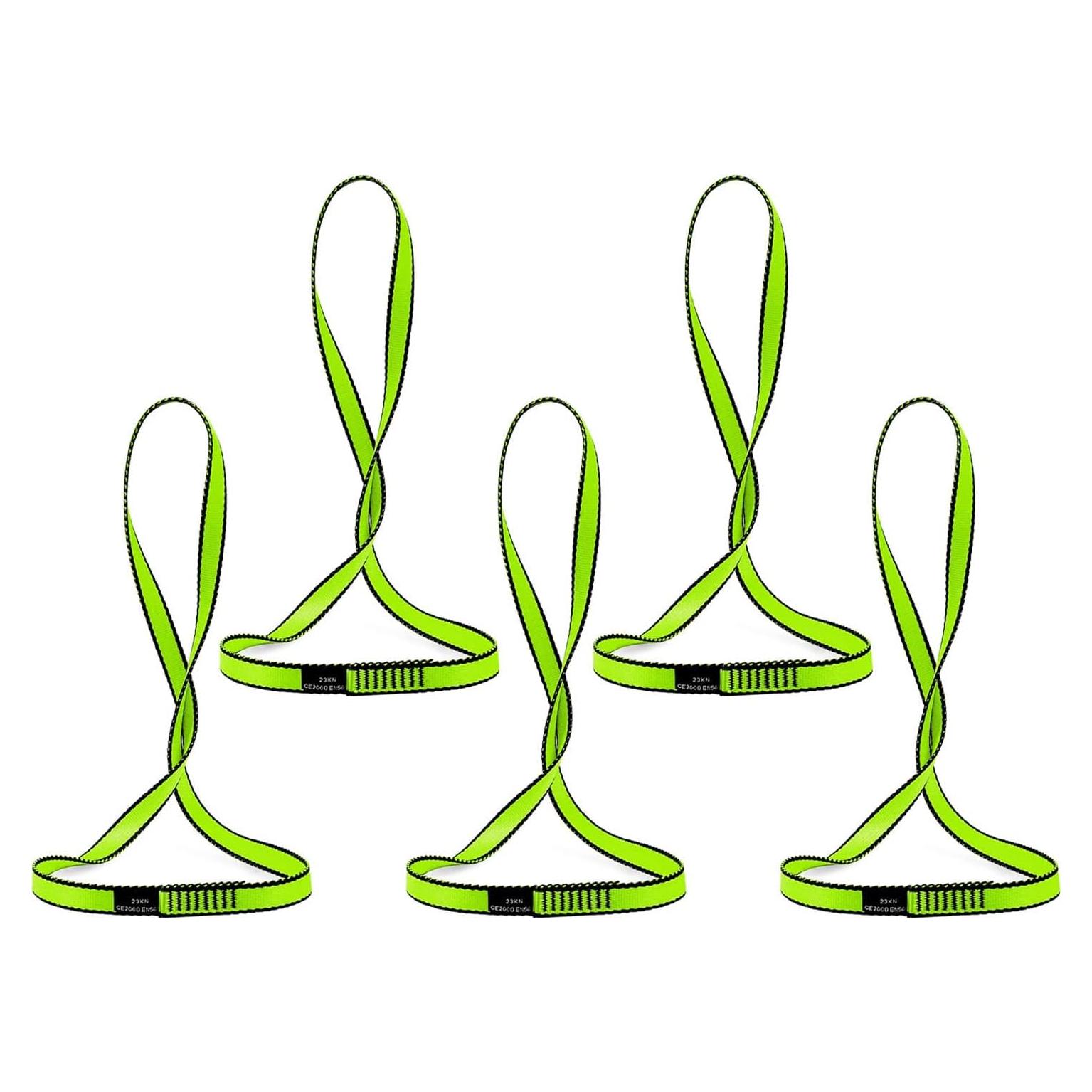 Cinta de Escalada AINIKEY 18mm 23KN Nylon Verde 60cm
