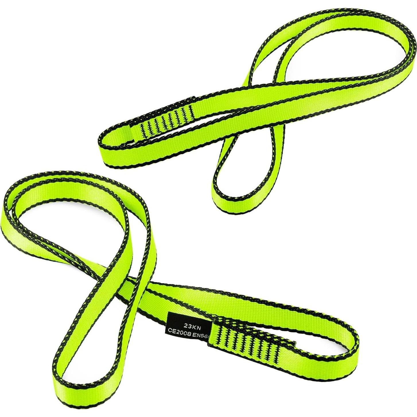 Cinta de Escalada AINIKEY 18mm 23KN Nylon Verde 60cm