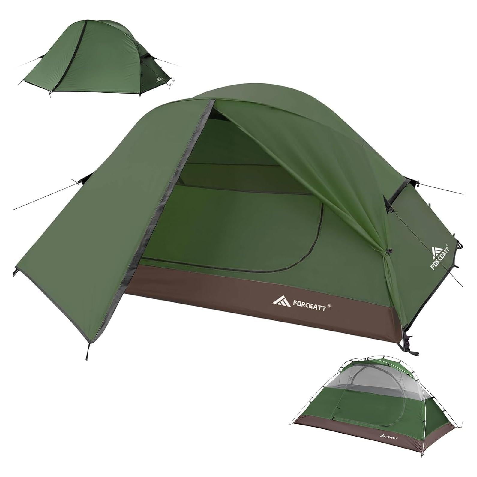 Carpa de Camping Forceatt 2 Personas Impermeable Ultraligera