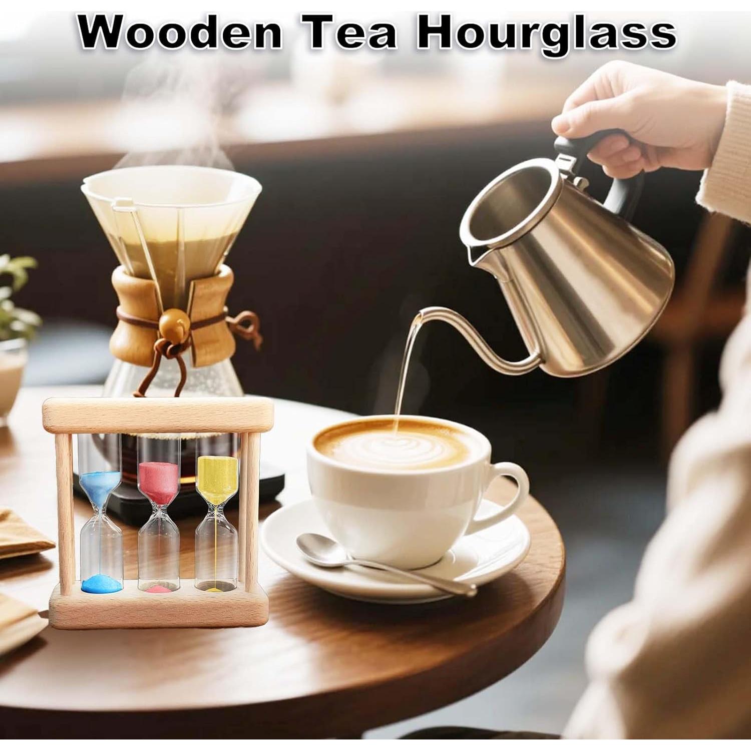 Reloj de Arena YLTIMER 1-3-5 Minutos Madera Colorido