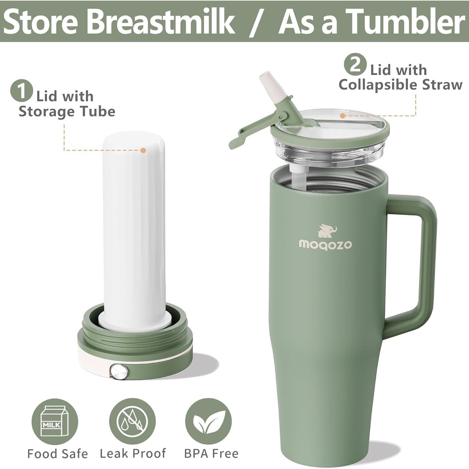 Enfriador de Leche Materna Portátil MOQOZO 26oz Verde