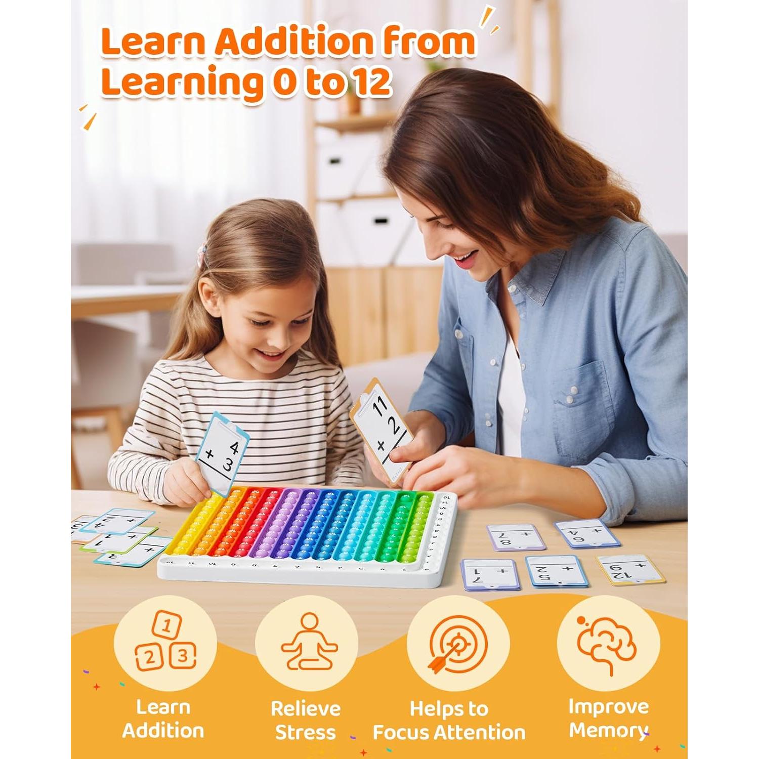 Tarjetas de Suma JoyCat 78 Piezas para Aprendizaje Matemático