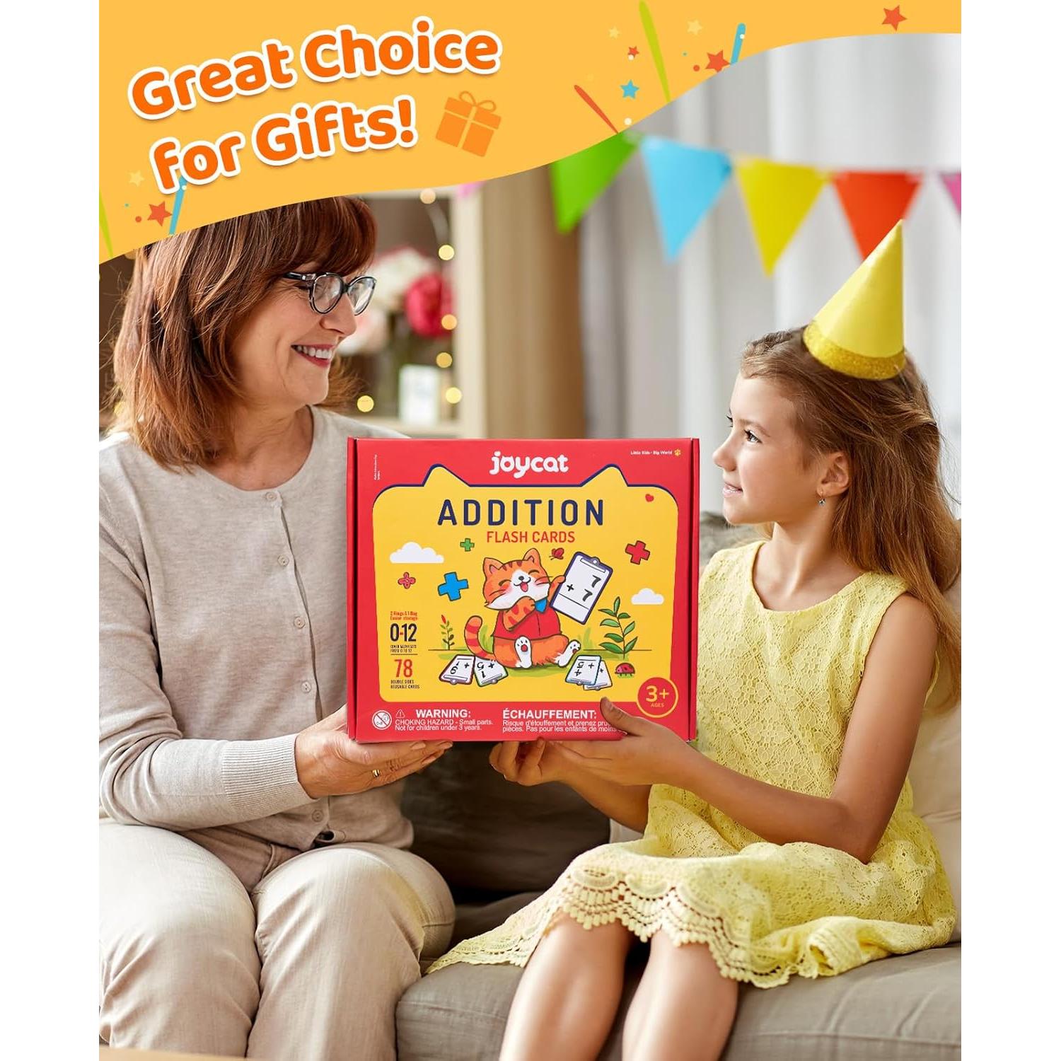 Tarjetas de Suma JoyCat 78 Piezas para Aprendizaje Matemático