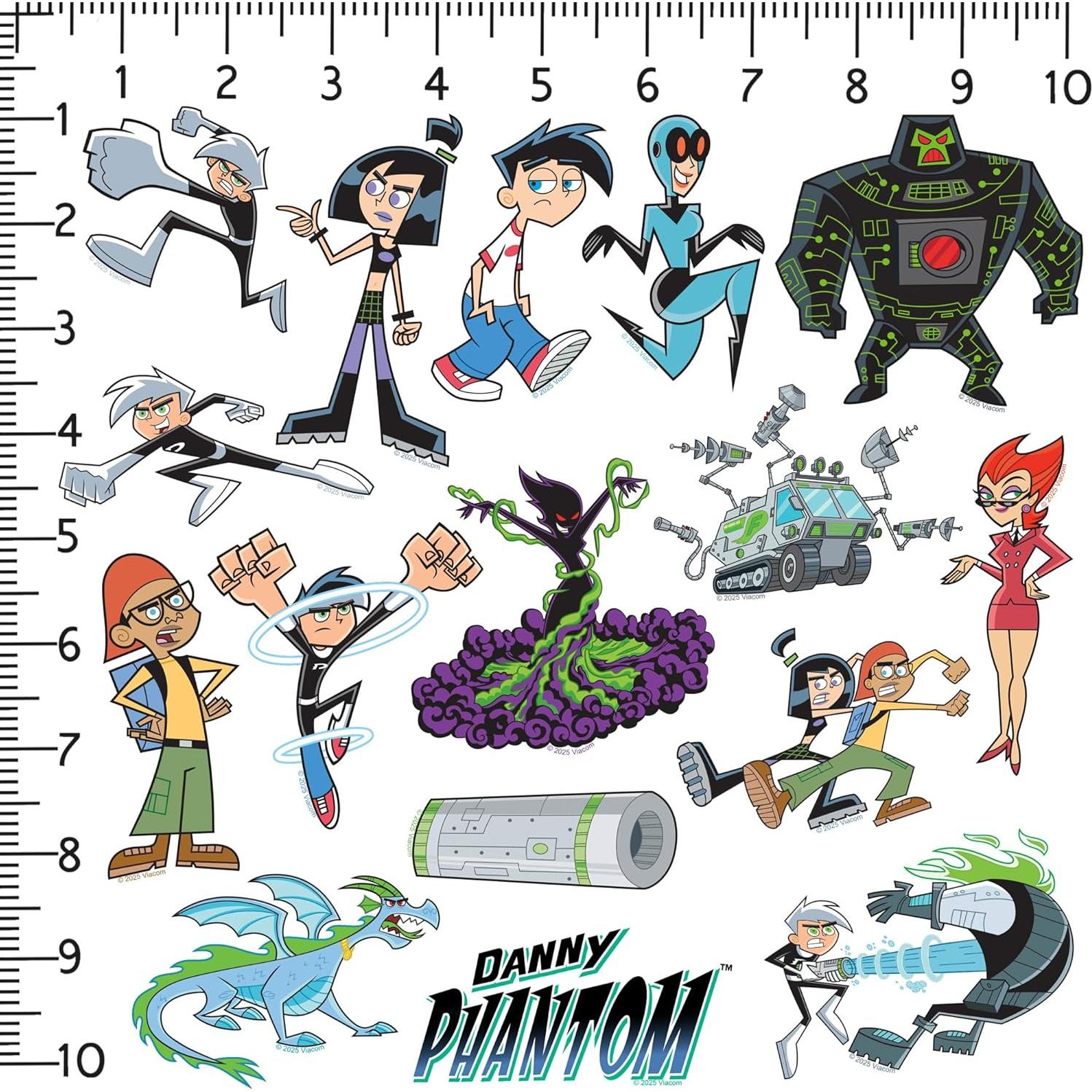 Paquete de 50 Stickers Deluxe de Vinilo Danny Phantom