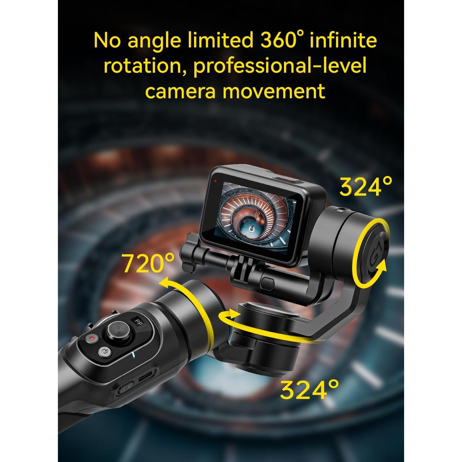 Gimbal Estabilizador AOCHUAN SG1 para GoPro Hero 12/11