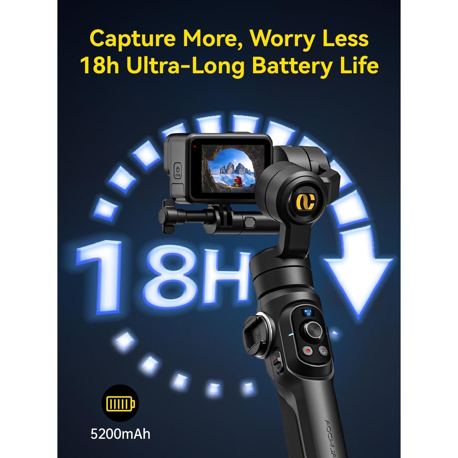 Gimbal Estabilizador AOCHUAN SG1 para GoPro Hero 12/11