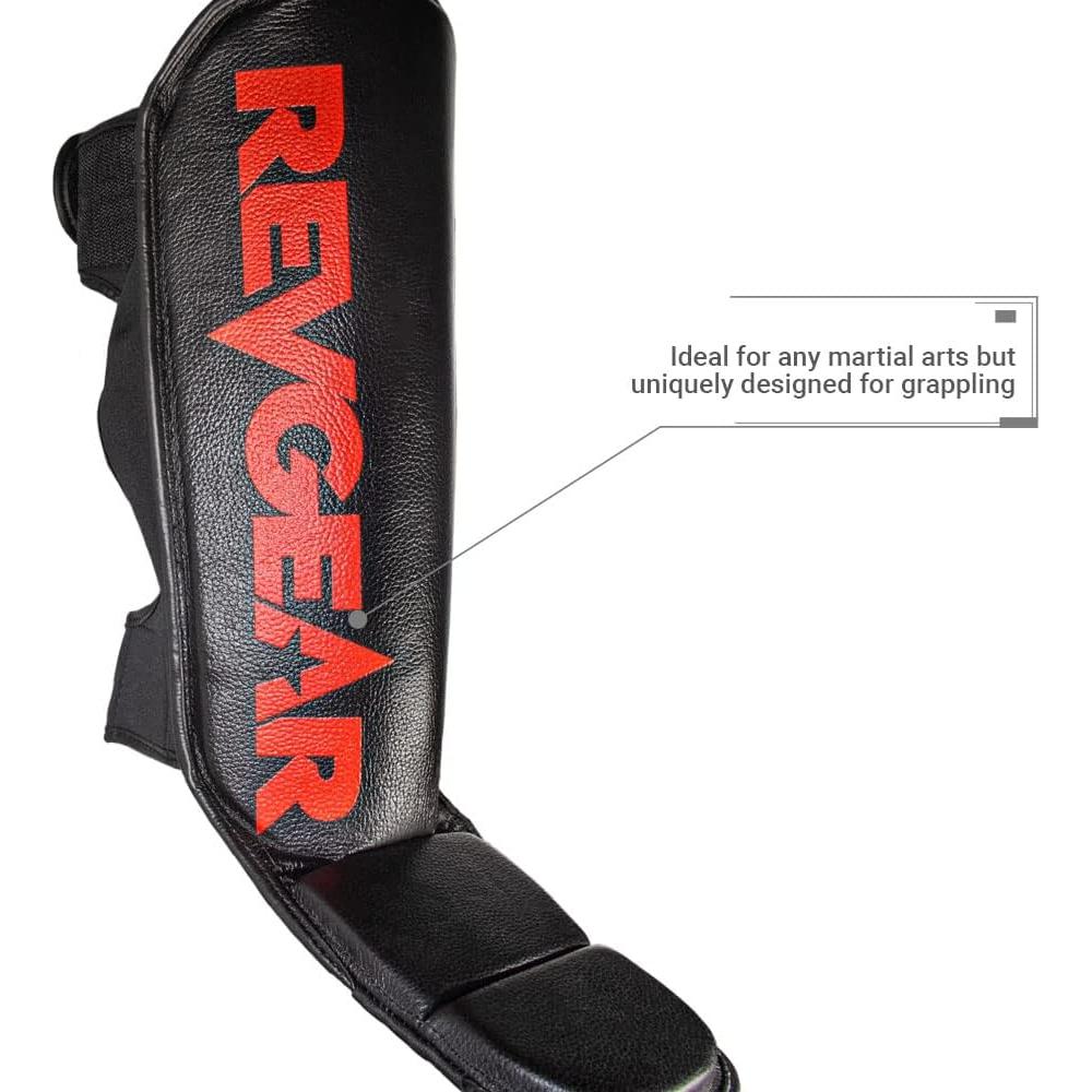 Protección para Espinillas Revgear X-Large MMA Negro/Rojo