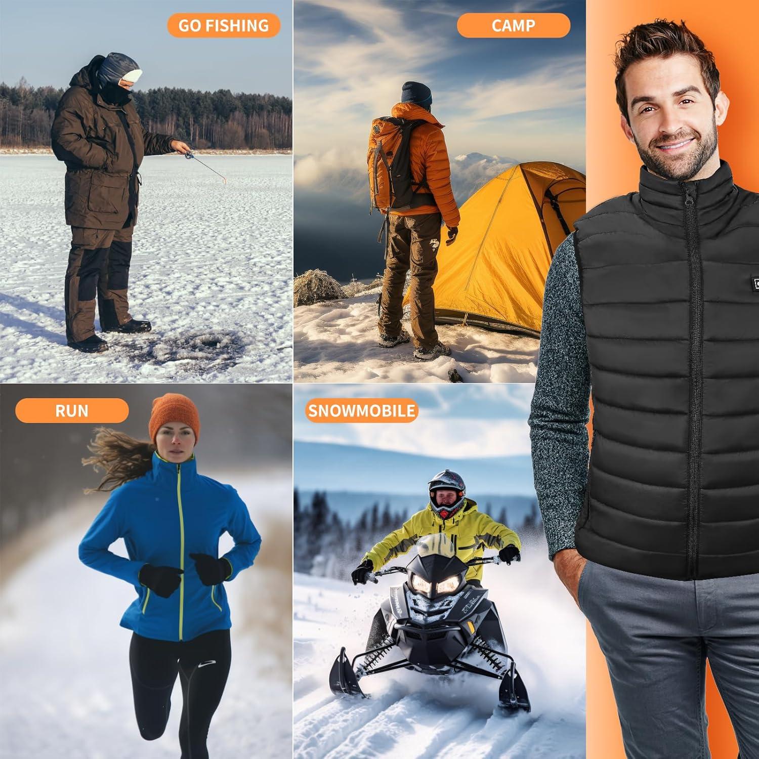 Chaleco Calefactable Bellaciao 5V USB Unisex Negro Grande