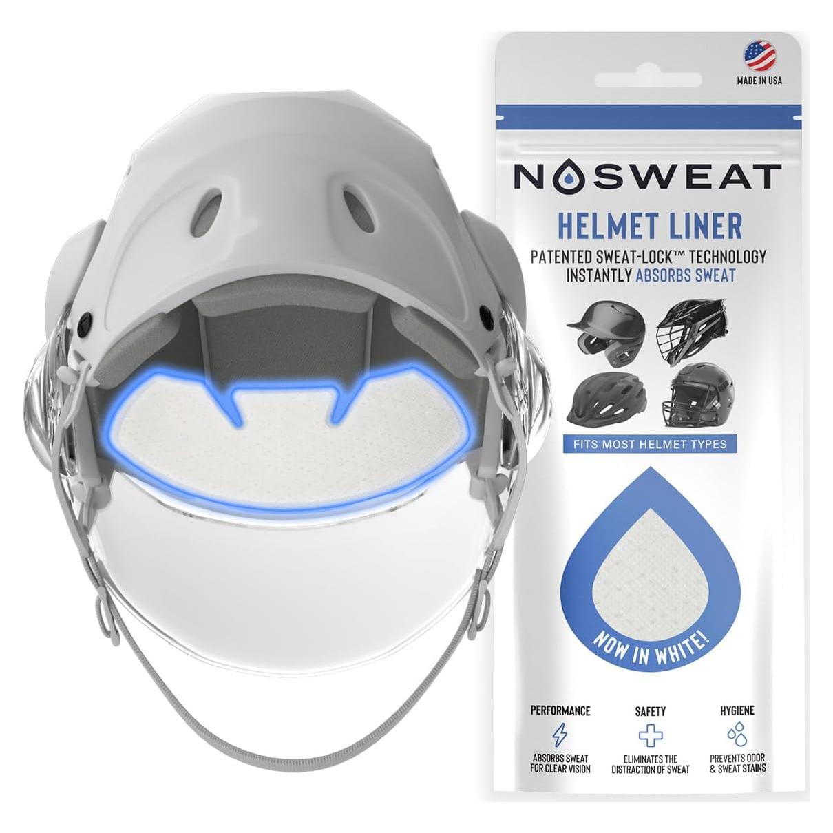 Forros para Sudor de Casco No Sweat - 3 Unidades Ultra Absorbentes