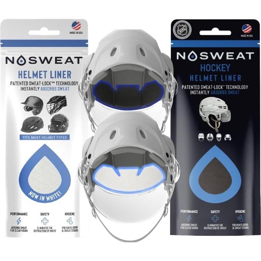 Forros para Sudor de Casco No Sweat - 3 Unidades Ultra Absorbentes