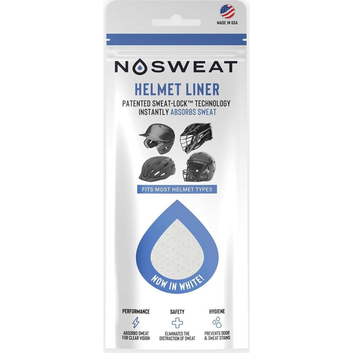 Forros para Sudor de Casco No Sweat - 3 Unidades Ultra Absorbentes