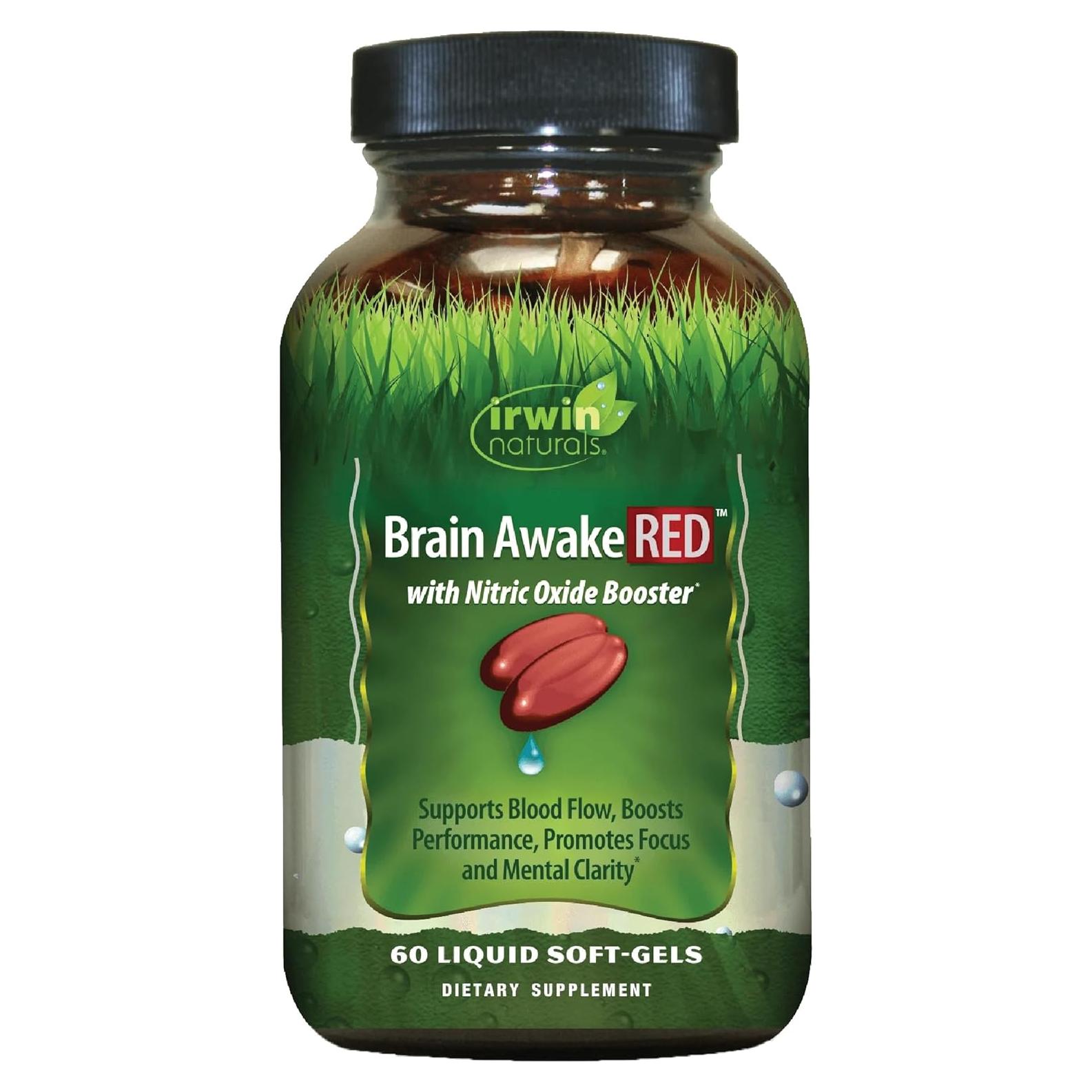 Irwin Naturals Brain Awake - 60 geles líquidos - Potenciador cerebral