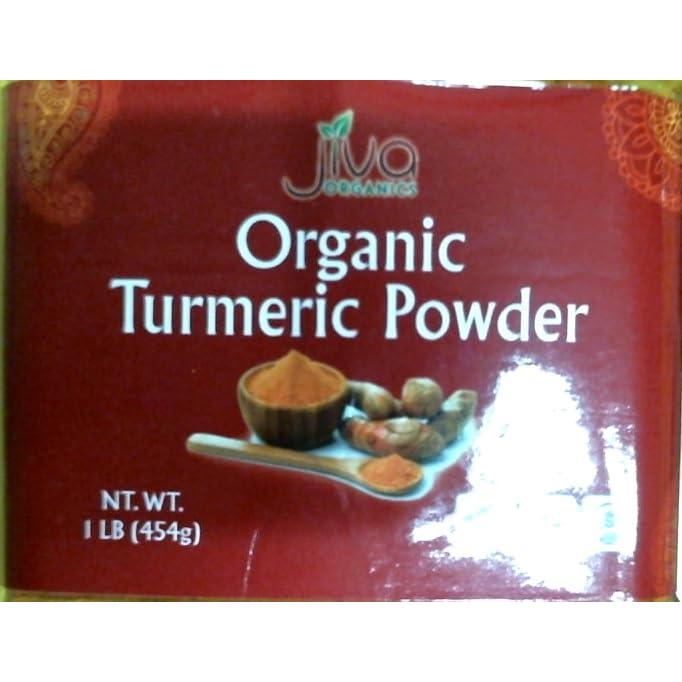 Polvo de Cúrcuma Orgánica Jiva Organics 450g - Alto Contenido de Curcumina