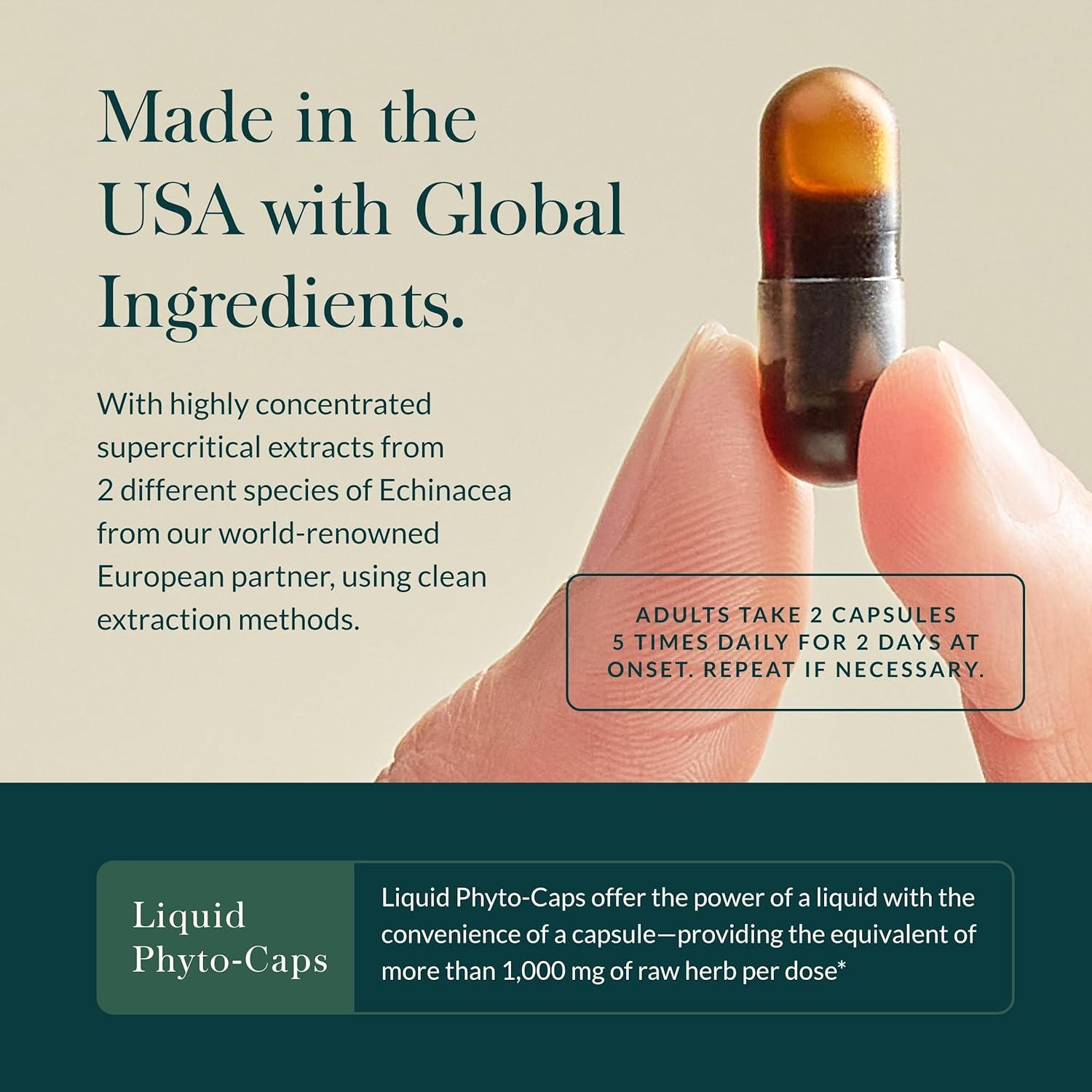 Suplemento Inmunológico Gaia Herbs Defensa Rápida - 20 Cápsulas Veganas