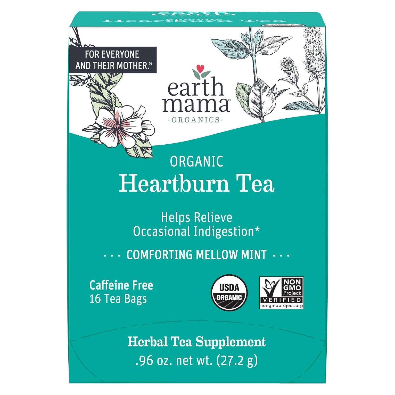 Té Orgánico para la Acidez Earth Mama | 16 Bolsitas Manzanilla