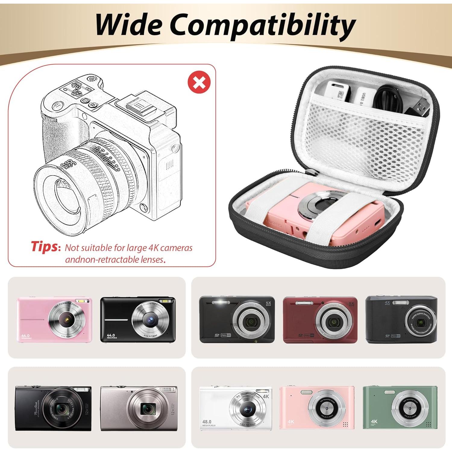 Funda de Cámara Digital Linpr para KODAK PIXPRO y Canon IXUS